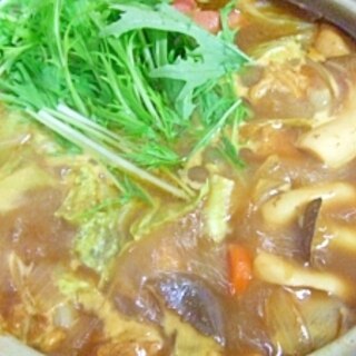 カレールゥdeあったかカレー鍋♪